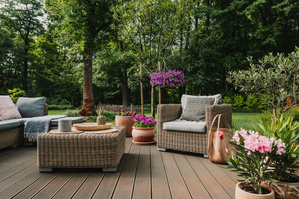 ambiance campagne jardin terrasse