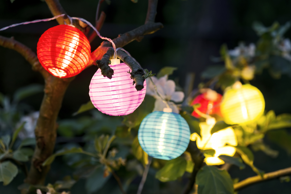 ambiance magique lampion terrasse